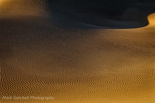 Patterns in the sand, at Mesquite Dunes