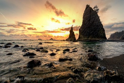 Sunset at Rialto Beach