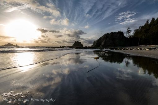 Nearing sunset at Rialto Beach, south of Hole in the Wall