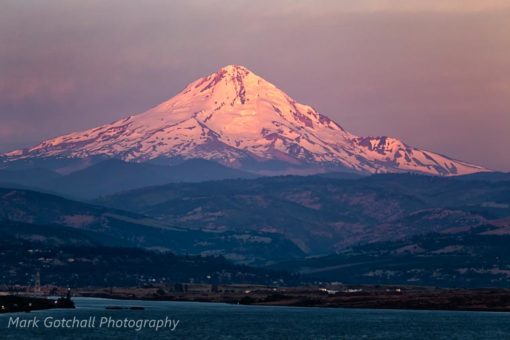 Mt Hood, image captured from the Washington side of the Columbia River.