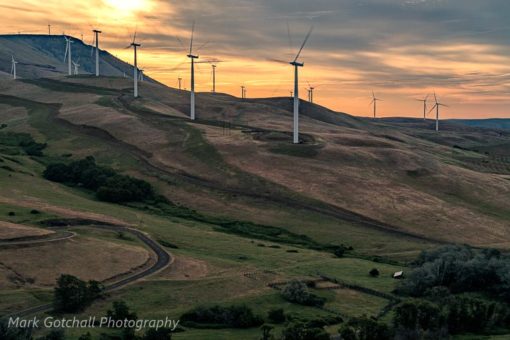 Sunrise at Maryhill, Washington.