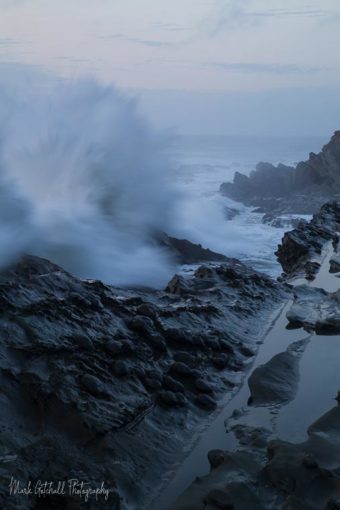 Breaking waves at Cape Arago