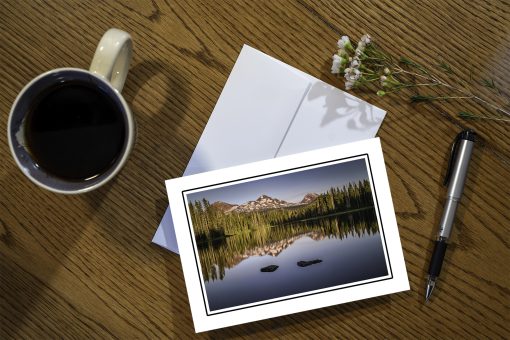 Greeting Card Scott Lake Reflection