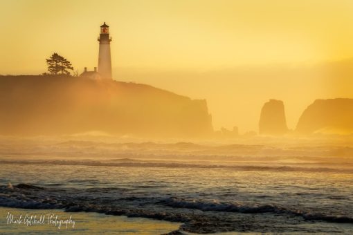 Yaquina Head Lighthouse Glow - Mark Gotchall Photography