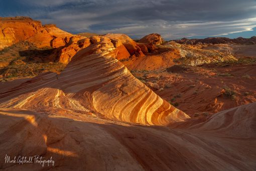 Fire Wave at Sunset, Valley of Fire State Park, Nevada