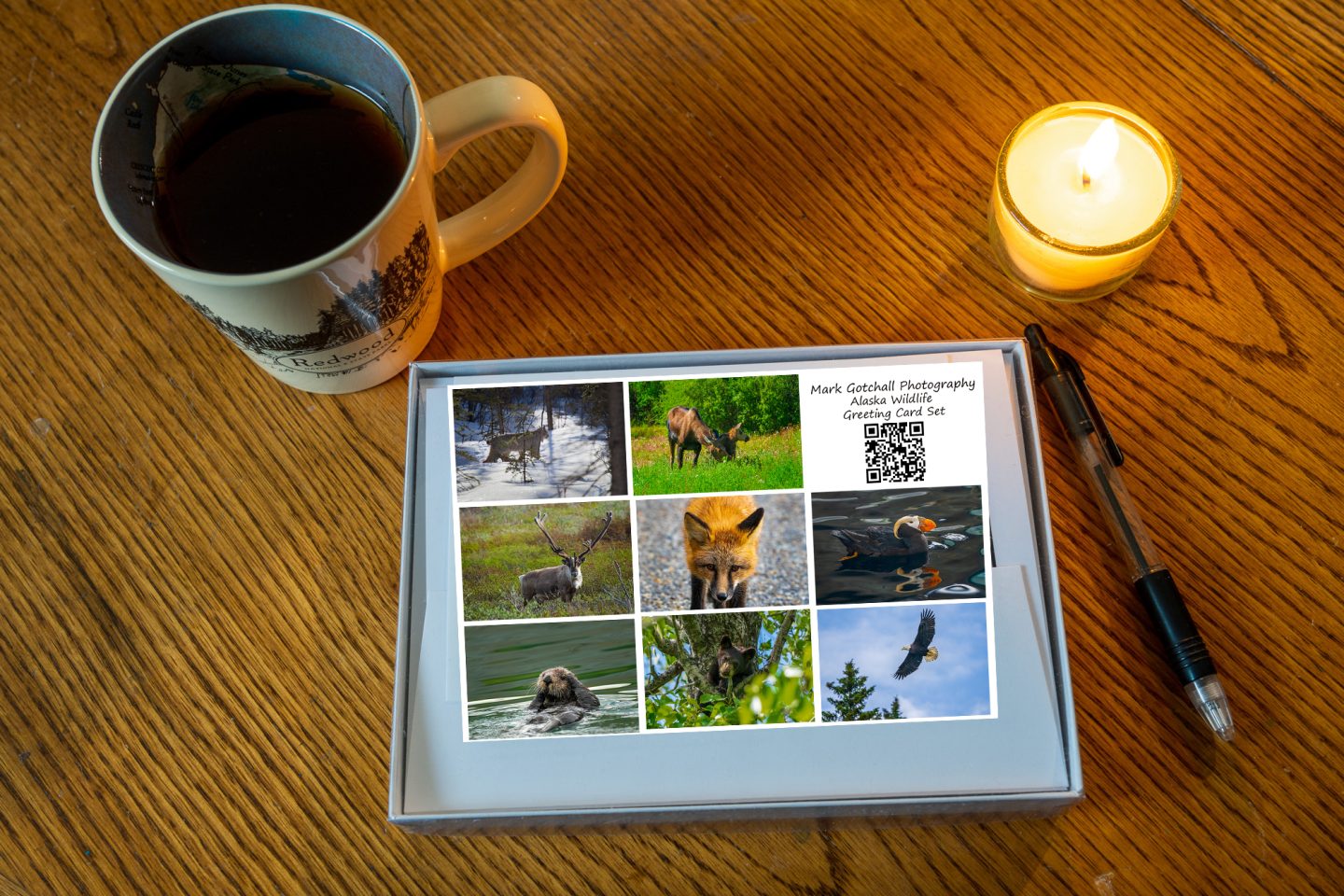 GC Set Alaska Wildlife Etsy Set of 8 5 x 7 Greeting Cards, Alaskan Wildlife