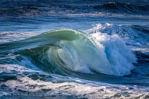 Breaking waves along the Oregon Coast