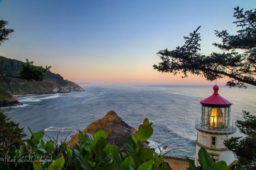Sunrise at Heceta Head Lighthouse near Florence, OR Sunrise at Heceta Head Lighthouse near Florence, OR