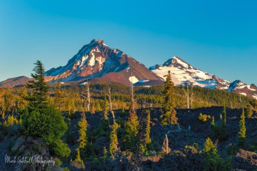 Early evening, North and Middle Sisters, Oregon