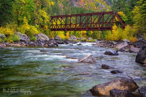 Tumwater Canyon Bridge Pipeline Trail across the Tumwater Canyon Bridge