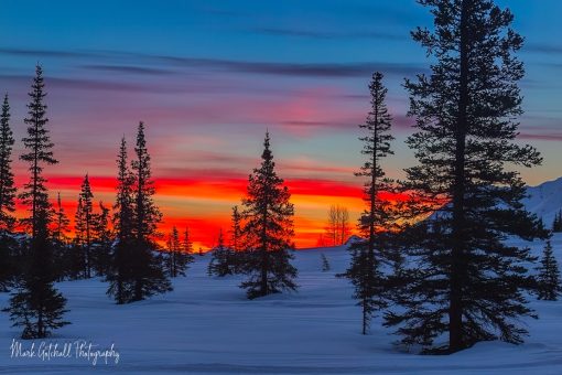 Alaska Range Sunrise; near Broad Pass on the Parks Highway Alaska Range Sunrise image captured near Broad Pass on the Parks Highway