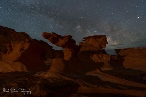 Milky Way, Little Finland, Gold Butte National Monument Image from Little Finland, Gold Butte National Monument. Milky Way and eroded sandstone.