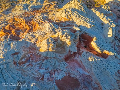 Another World Aerial View of White Pocket, drone photography