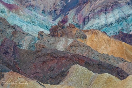 Canyon Palette Death Valley Morning light reflects subtle colors in Twenty Mule Team Canyon, Death Valley