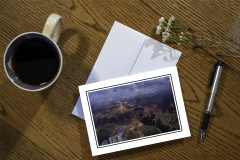 Grand Canyon Clearing Storm Greeting Card 5 x 7 Blank Photo Greeting Cards, Grand Canyon Clearing Snow Storm, Arizona